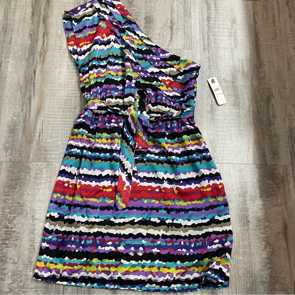 Laundry by Design one shoulder dress Multicolor Dress Size 10 - Picture 1 of 7
